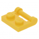 LEGO lapos elem 1x2 zárt végű fogantyúval, sárga (48336)
